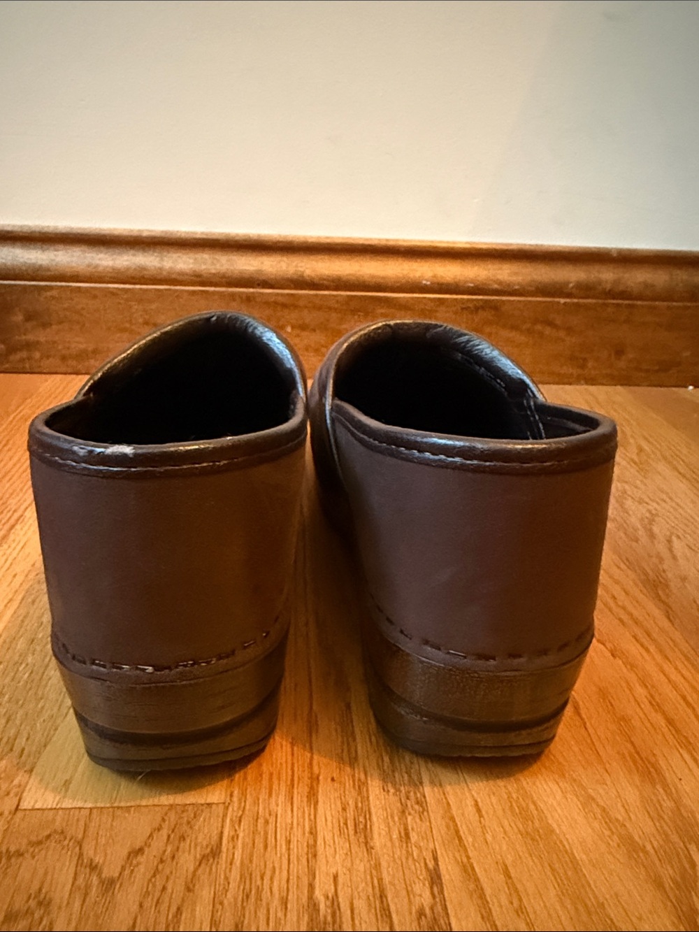 Dansko Leather Suede Geometric Patchwork Professional Clogs EU 40 US 9.5-10 - Picture 7 of 11